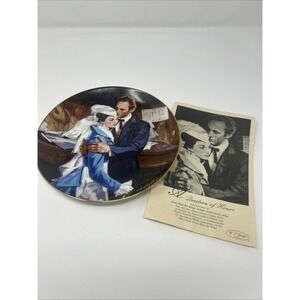 Vintage W.L. George Gone With The Wind Collector Plate QUESTION OF HONOR 1989